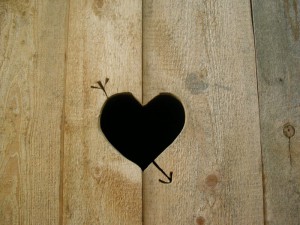 Herz im Holz